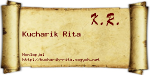 Kucharik Rita névjegykártya